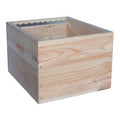 Corps de ruche Dadant en épicéa, assemblage mi-bois