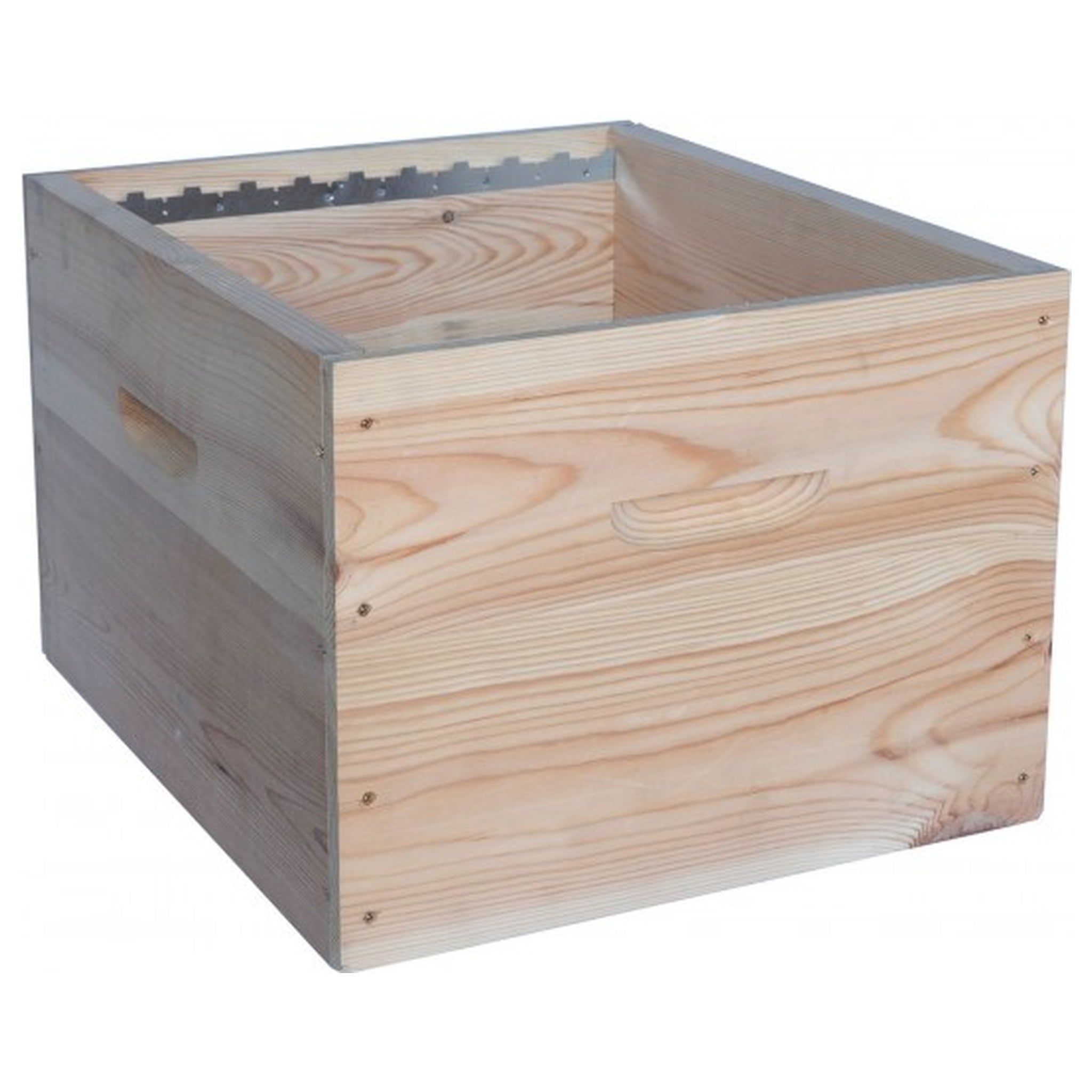 Corps de ruche Langstroth 10 cadres en épicéa, assemblage mi-bois