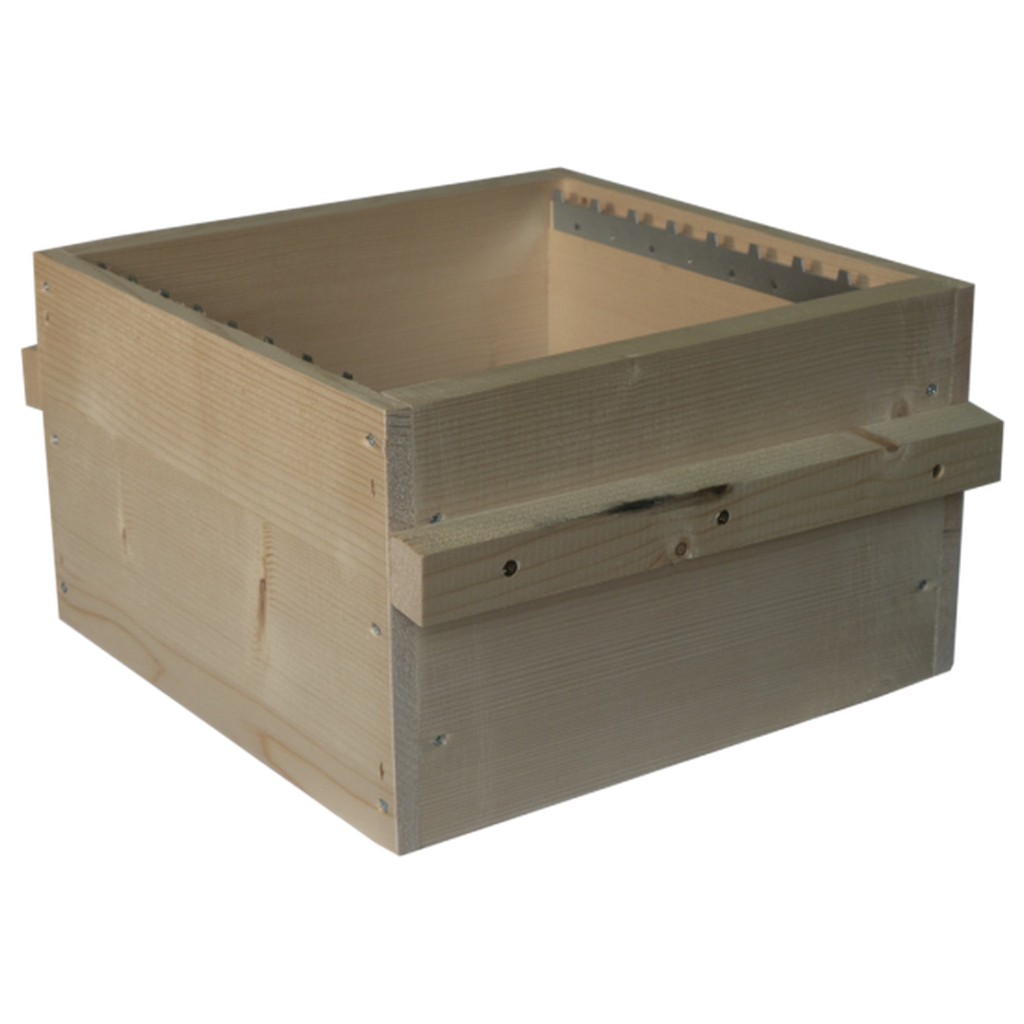 Corps de ruche Warré en épicéa, assemblage mi-bois