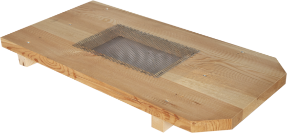 Plateau semi aéré pour ruchette Dadant 6 cadres en 280 MM